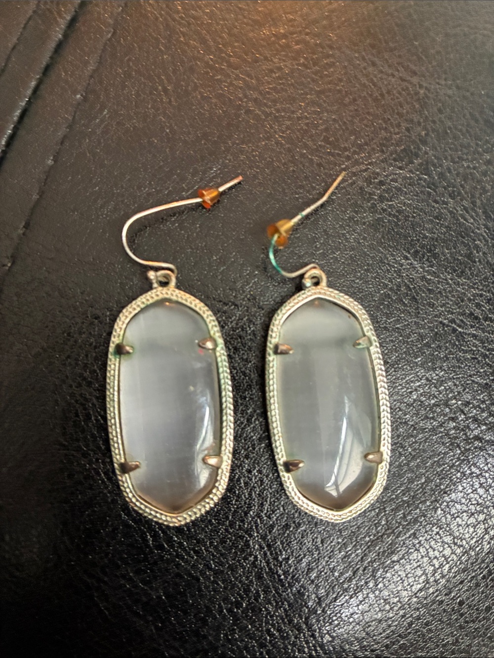 Elegant White Cat's Eye Drop Earrings - Kendra Scott
